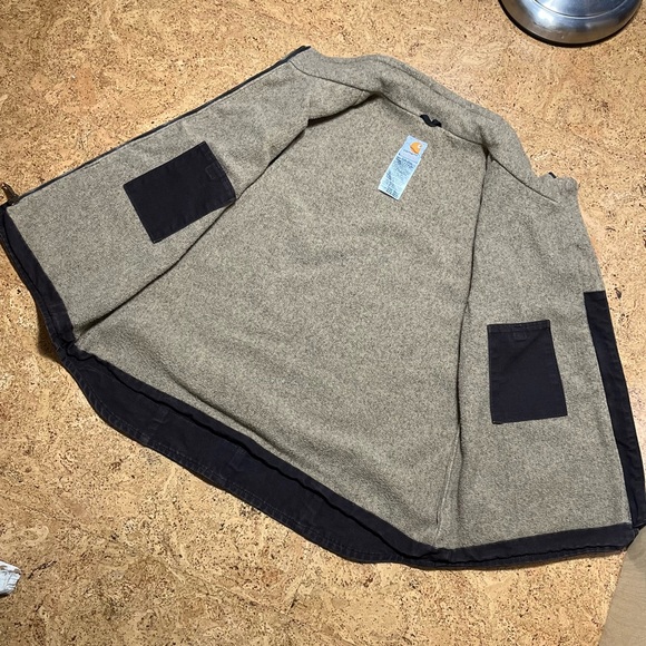 Carhartt Wm’s Sandstone Duck Insulated Dark Brown Workwear Vest Sz L - Picture 8 of 16